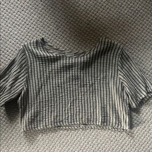 Curator SF Noa Crop Top Cream&Grey